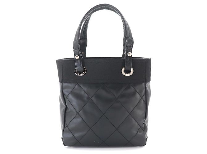 Borsa Tote Chanel Paris Biarritz PM Nero - vista 2