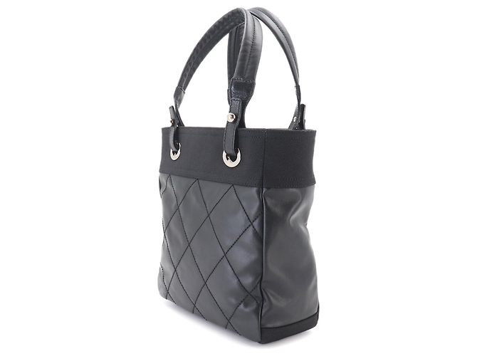 Borsa Tote Chanel Paris Biarritz PM Nero - vista 3