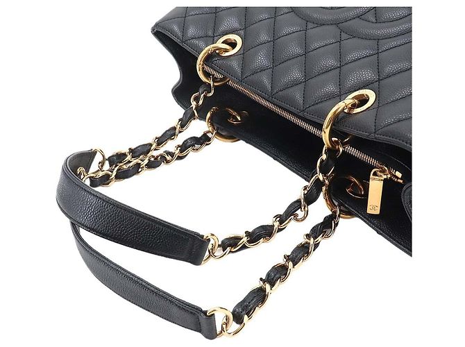 Borsa Tote Chanel Matelasse Grand Chain Nero - vista 5
