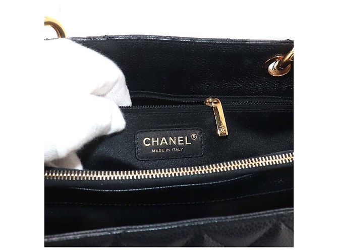 Borsa Tote Chanel Matelasse Grand Chain Nero - vista 7