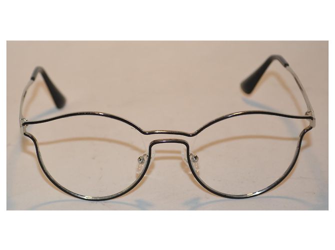 Lunettes de soleil Prada Noir Argenté - vue 2