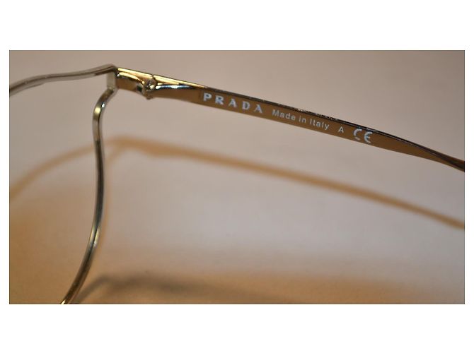 Lunettes de soleil Prada Noir Argenté - vue 5