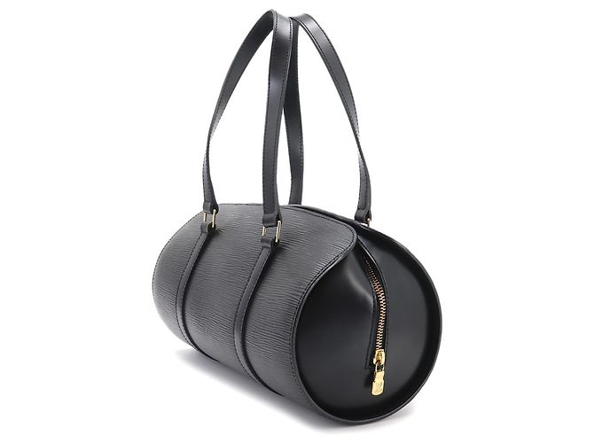 Borsa Louis Vuitton Epi Soufflot Nero - vista 3