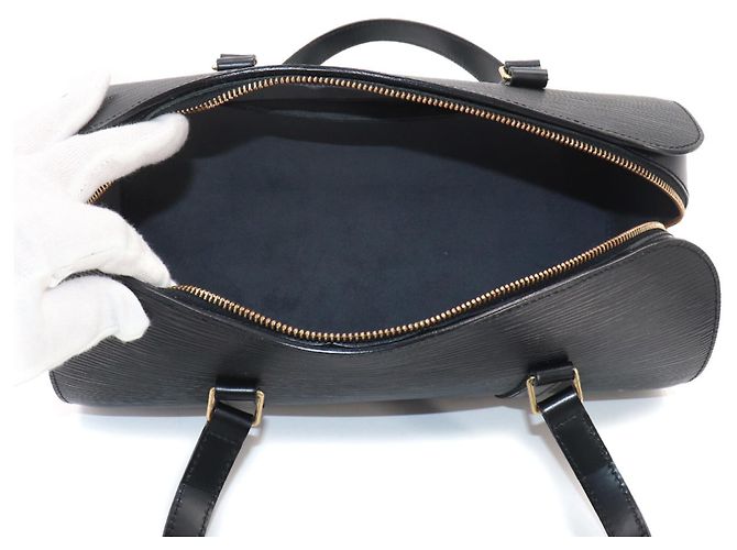 Borsa Louis Vuitton Epi Soufflot Nero - vista 6