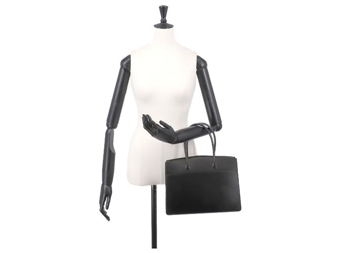 Hermès Borsa Tote Hermes White Bass PM Nero Bianco - vista 10