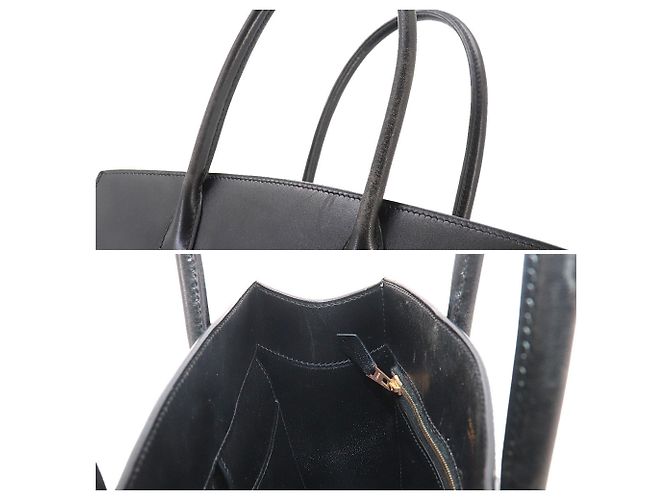 Hermès Borsa Tote Hermes White Bass PM Nero Bianco - vista 9