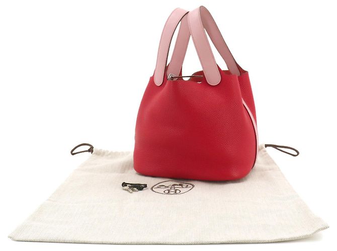 Autre Marque Borsa Piko Hermes Picotin Lock Touch 18 PM Rosso - vista 2