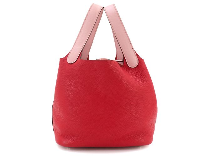 Autre Marque Borsa Piko Hermes Picotin Lock Touch 18 PM Rosso - vista 3