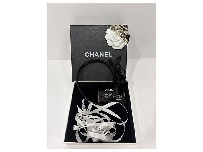 Chanel Camelia Haarreif Schwarz - Ansicht 3