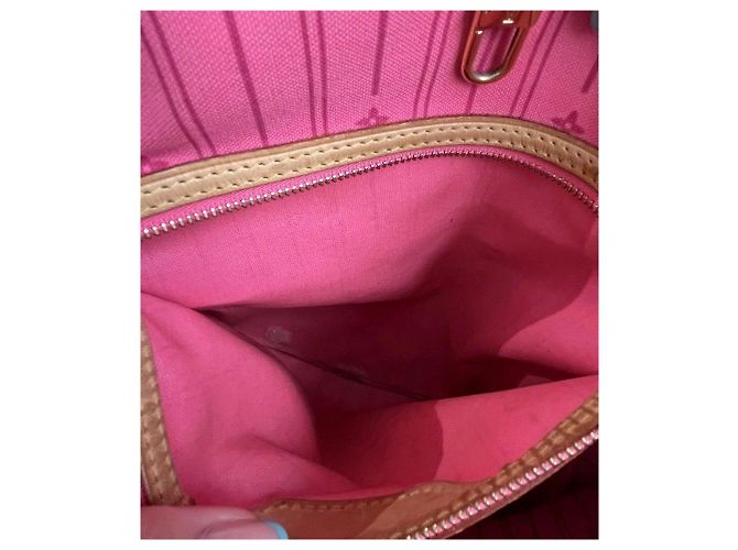 Borsa Louis Vuitton Neverfull MM Stephen Sprouse Marrone Rosa Multicolore - vista 11