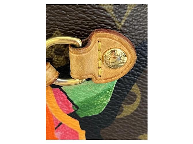 Borsa Louis Vuitton Neverfull MM Stephen Sprouse Marrone Rosa Multicolore - vista 3