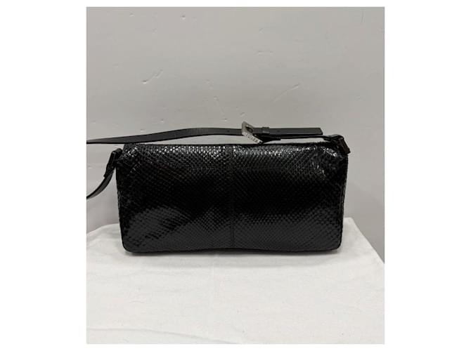 Fendi Tasche aus schwarzem Pythonleder - Ansicht 4