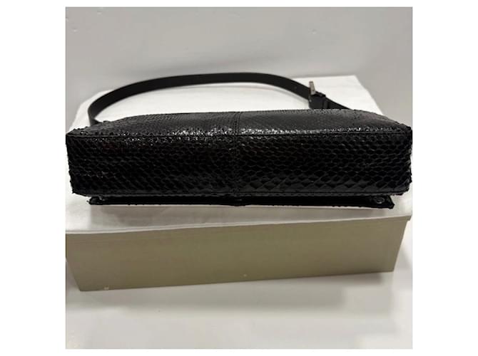 Fendi Tasche aus schwarzem Pythonleder - Ansicht 7