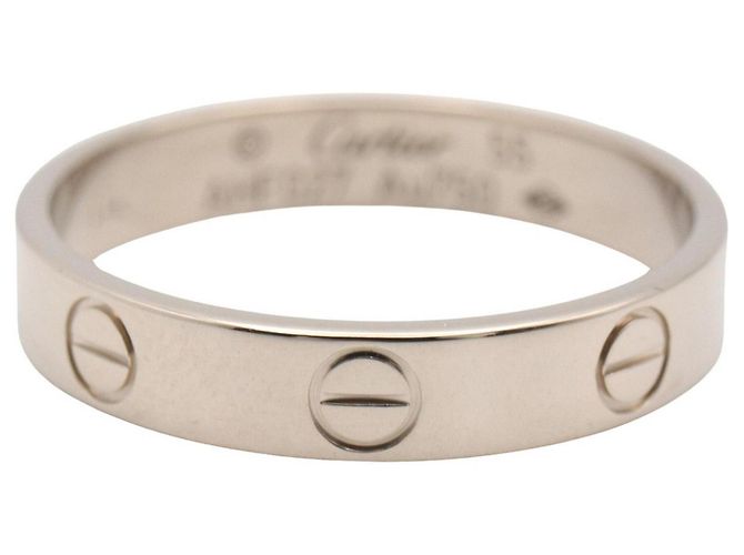 Anello Cartier Mini Love in oro bianco 18K Argento - vista 3
