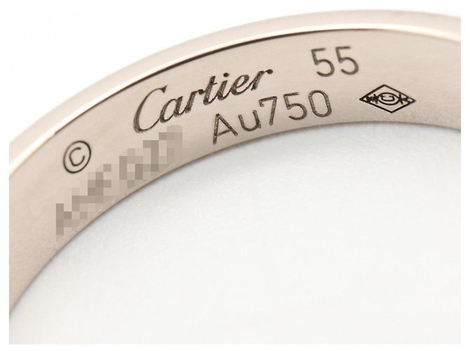 Anello Cartier Mini Love in oro bianco 18K Argento - vista 4