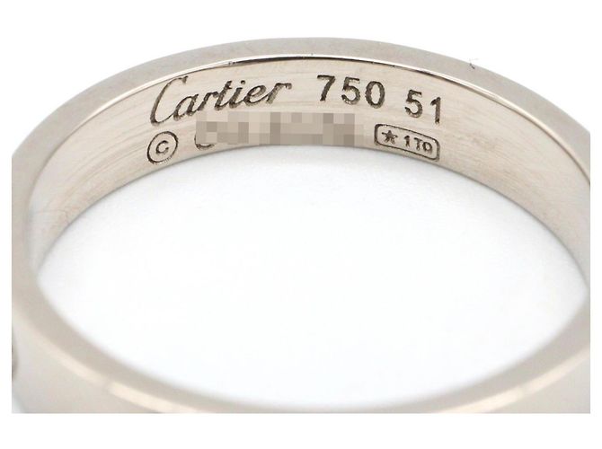 Cartier Mini Love Ring aus 18K Weißgold Silber - Ansicht 3