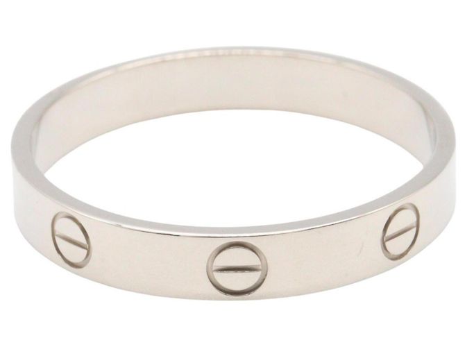 Cartier Mini Love Ring aus 18K Weißgold Silber - Ansicht 2