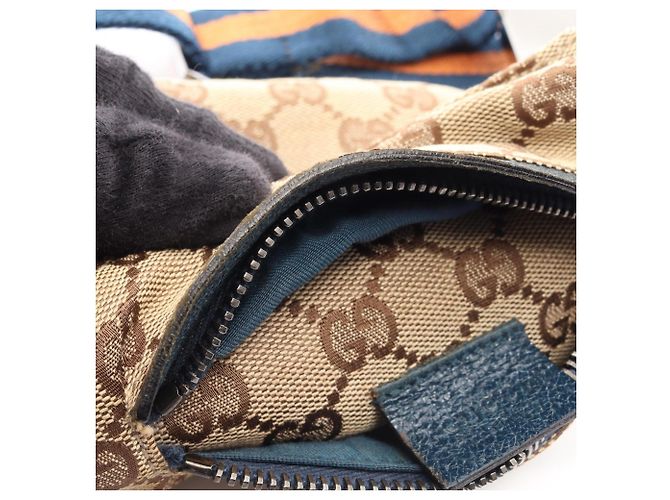 Marsupio Gucci GG Canvas Beige Verde Arancione - vista 11