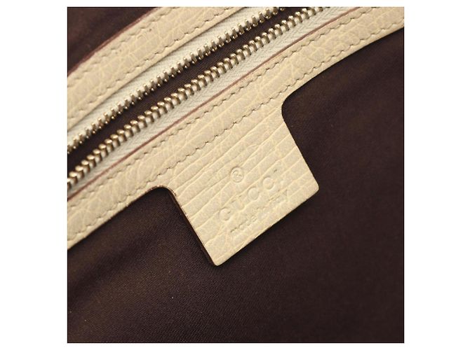 Borsa Tote Gucci GG Canvas Sherry Line Beige Arancione Crudo - vista 4