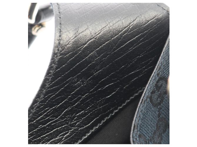 Borsa Gucci GG Canvas Sherry Line Nero Multicolore - vista 5