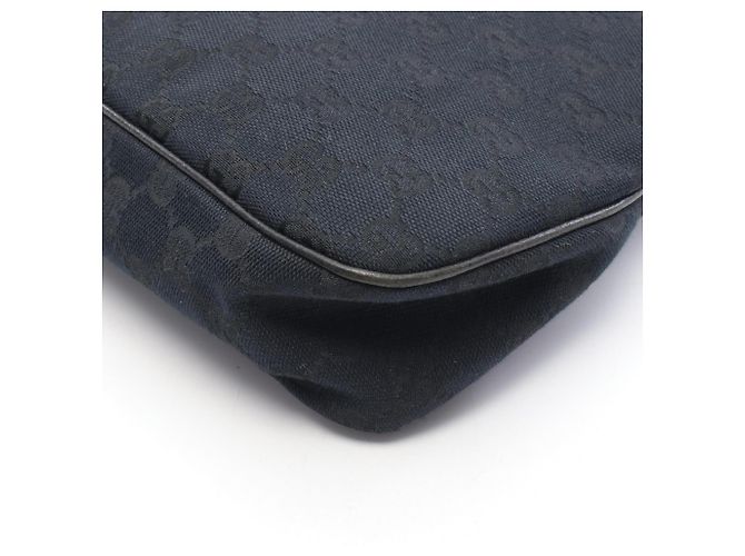 Borsa a Spalla Gucci GG Canvas Nero - vista 6