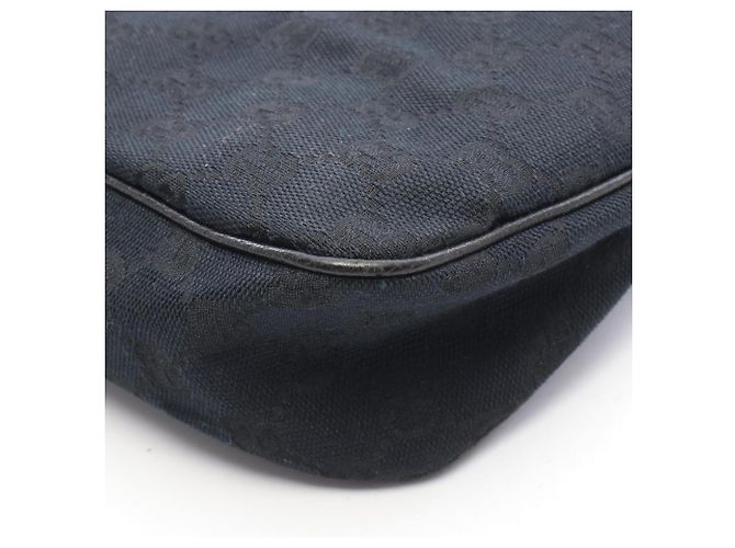 Borsa a Spalla Gucci GG Canvas Nero - vista 7