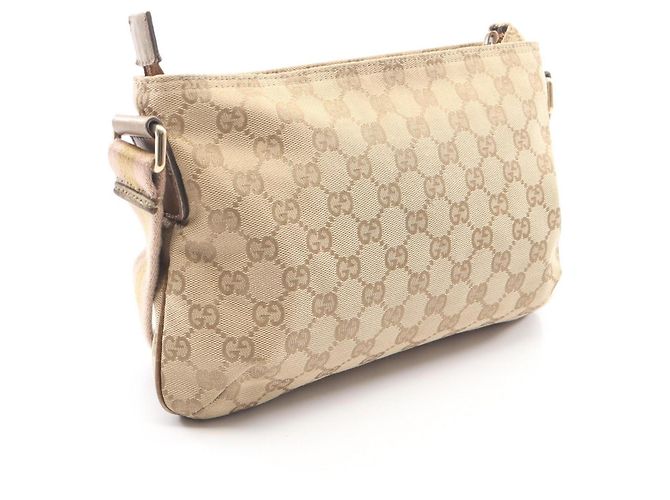 Borsa a tracolla Gucci GG Canvas beige - vista 2