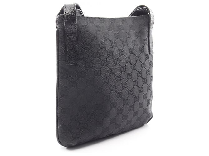 Borsa a Spalla Gucci GG Canvas Nero - vista 2