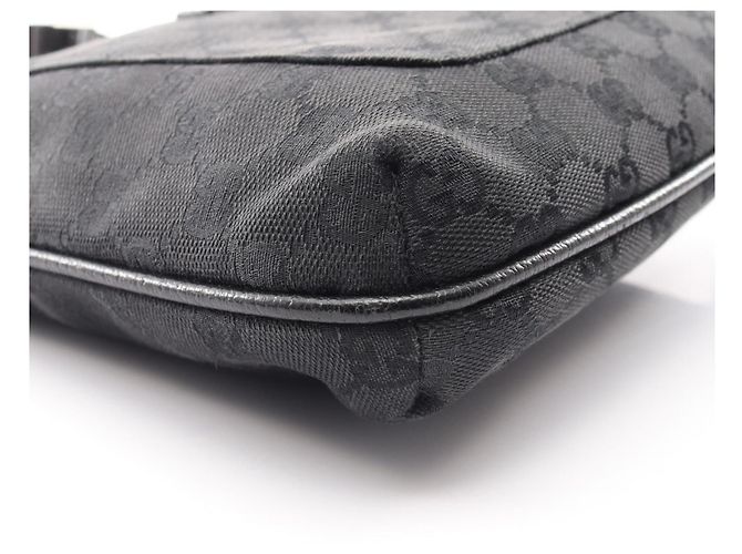 Borsa a Spalla Gucci GG Canvas Nero - vista 9