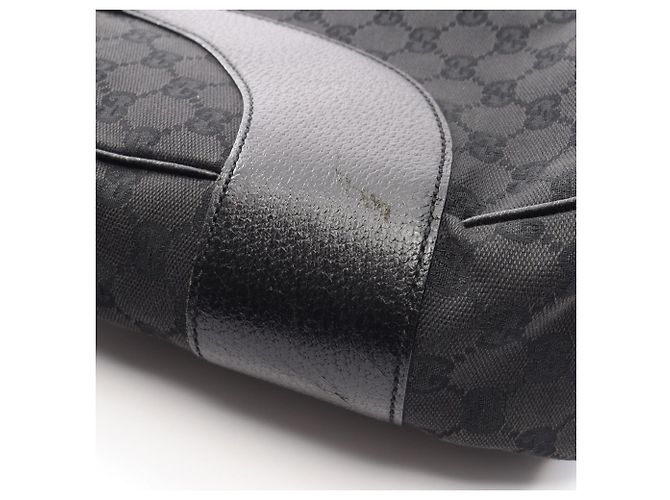 Borsa Gucci GG Canvas Nero - vista 12