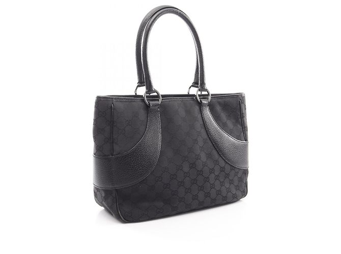 Borsa Gucci GG Canvas Nero - vista 2