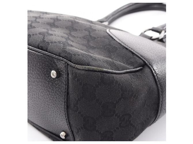 Borsa Gucci GG Canvas Nero - vista 6