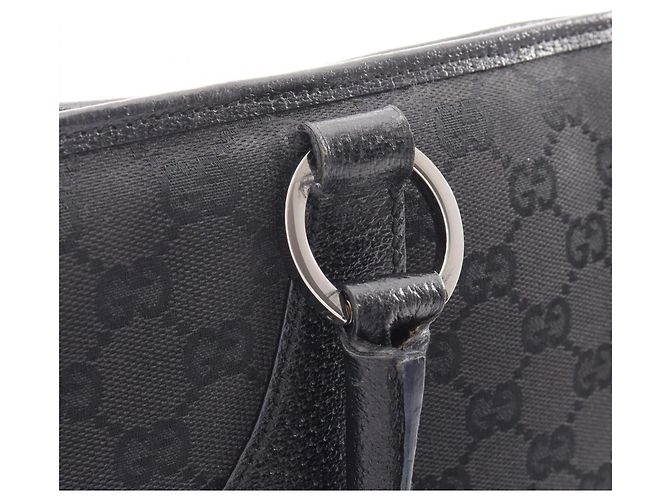 Borsa Gucci GG Canvas Nero - vista 7