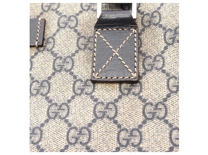Borsa Tote Gucci GG Plus Beige Blu navy - vista 8