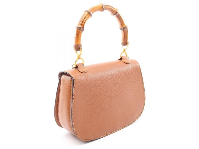 Bolso 2-Way Gucci Bamboo Castaño - vista 2