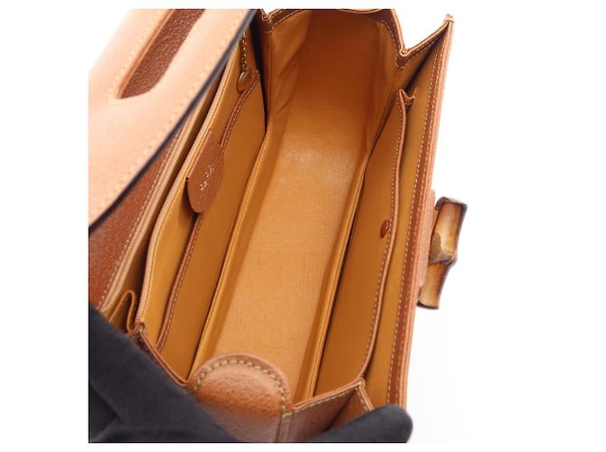 Bolso 2-Way Gucci Bamboo Castaño - vista 3