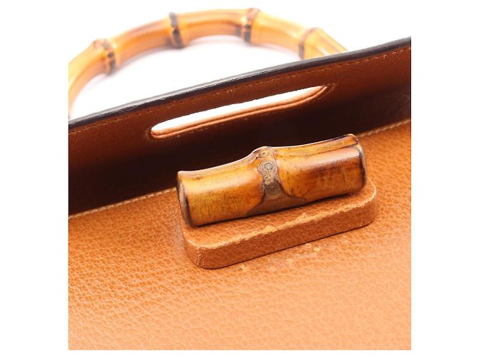 Bolso 2-Way Gucci Bamboo Castaño - vista 6