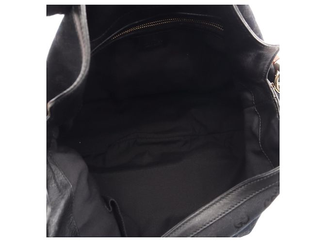 Borsa 2-Way in tela GG Bamboo di Gucci Nero - vista 3