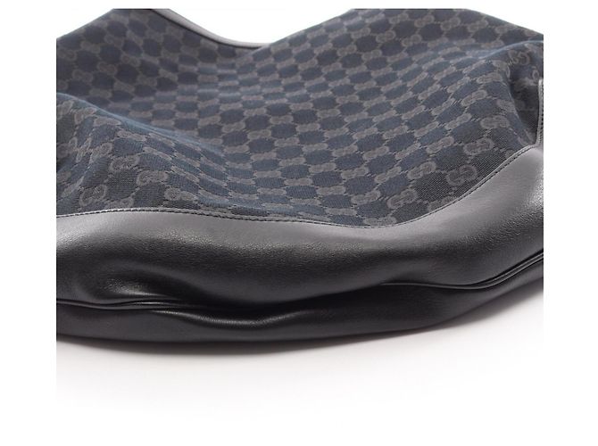 Borsa 2-Way in tela GG Bamboo di Gucci Nero - vista 9