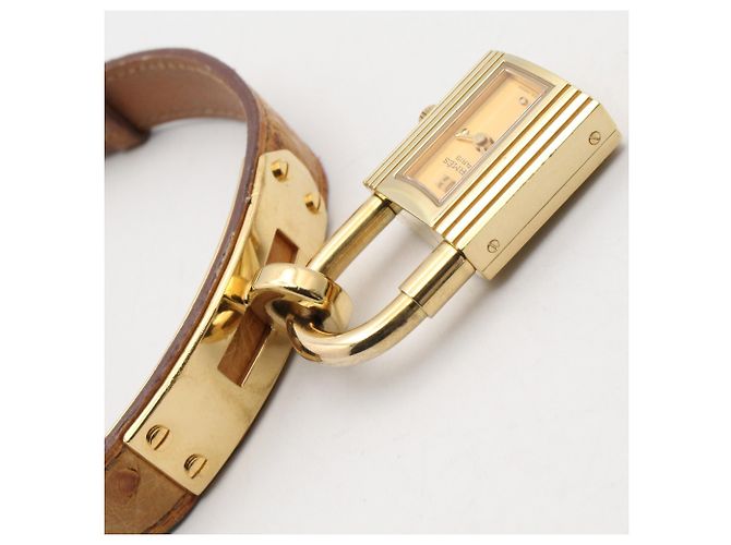 Hermès Relógio de Quartzo Hermes Kelly com Caixa Banhada a Ouro - vista 10
