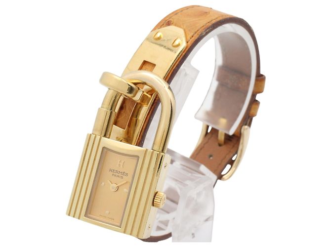 Hermès Relógio de Quartzo Hermes Kelly com Caixa Banhada a Ouro - vista 2