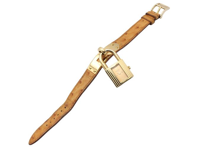 Hermès Relógio de Quartzo Hermes Kelly com Caixa Banhada a Ouro - vista 3