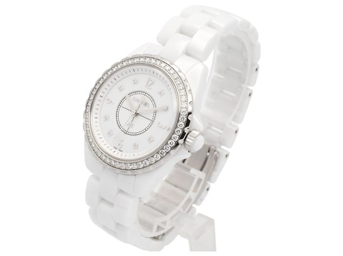 Chanel J12 Damenuhr mit Diamantbezel - Ansicht 2