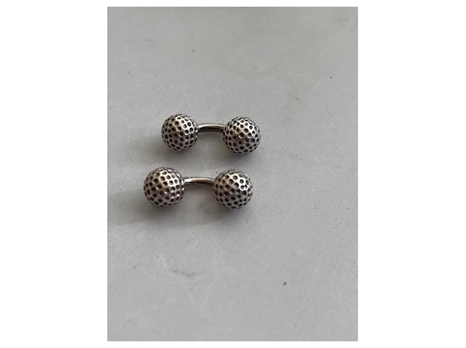 Set di gemelli e portachiavi Hermès in argento - vista 2