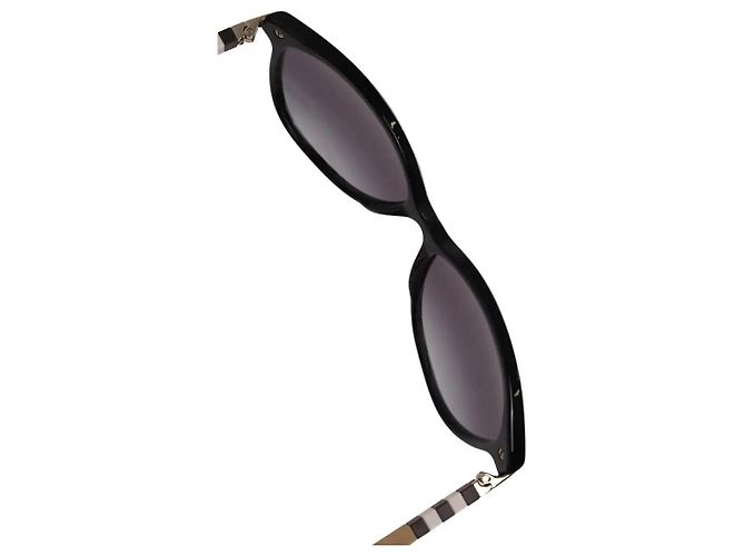 Gafas de sol Burberry negras de plástico Negro - vista 4
