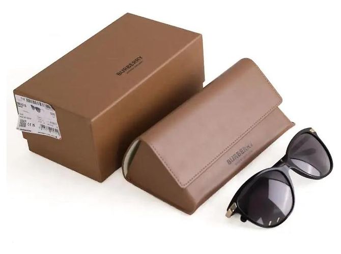 Gafas de sol Burberry negras de plástico Negro - vista 6