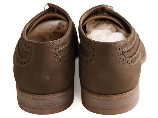 Scarpe con lacci Louis Vuitton in pelle kaki Cachi - vista 2