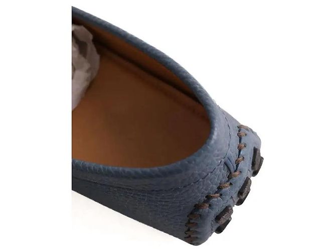 Mocassini Louis Vuitton in pelle blu - vista 5