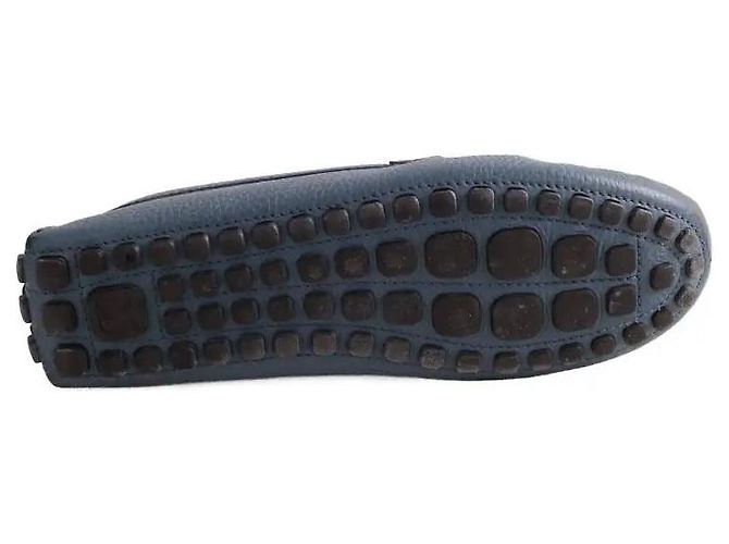 Mocassini Louis Vuitton in pelle blu - vista 8