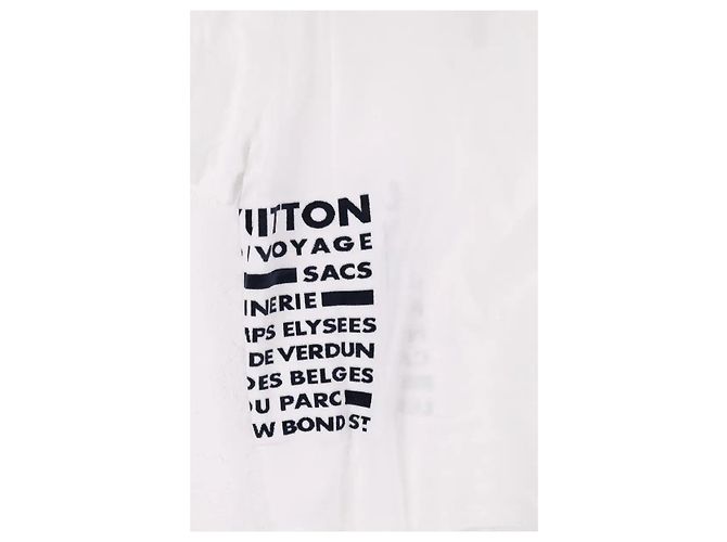 T-shirt Louis Vuitton bianca in cotone L Bianco - vista 5